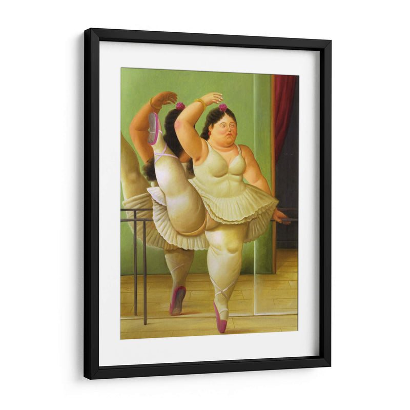 Bailarina en la barra - Fernando Botero | Cuadro decorativo de Canvas Lab