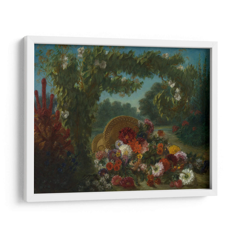 Basket of Flowers - Eugène Delacroix | Cuadro decorativo de Canvas Lab