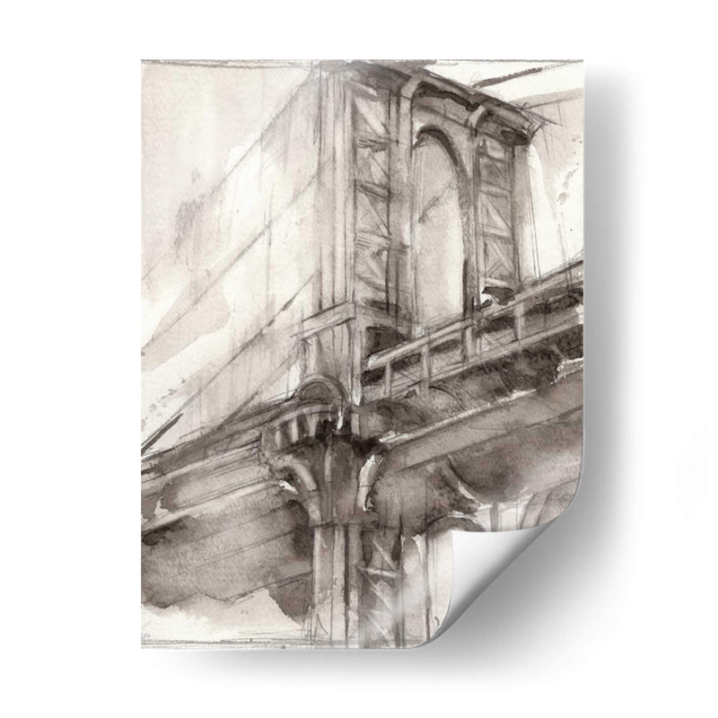 Sepia Bridge Study I - Ethan Harper | Cuadro decorativo de Canvas Lab