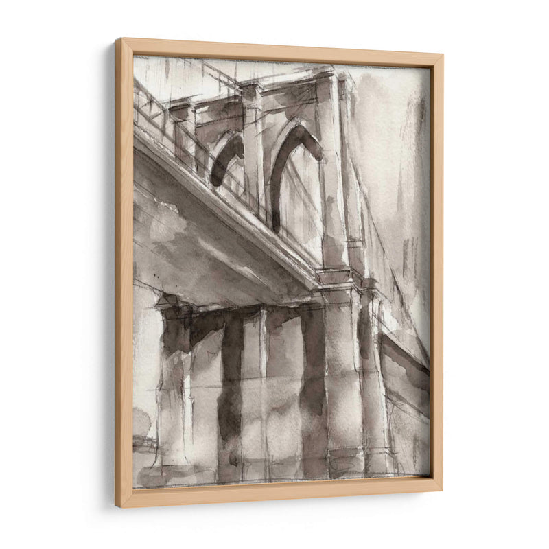 Sepia Bridge Study Ii - Ethan Harper | Cuadro decorativo de Canvas Lab
