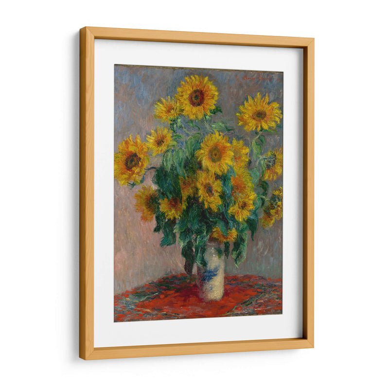 Bouquet of Sunflowers - Claude O. Monet | Cuadro decorativo de Canvas Lab