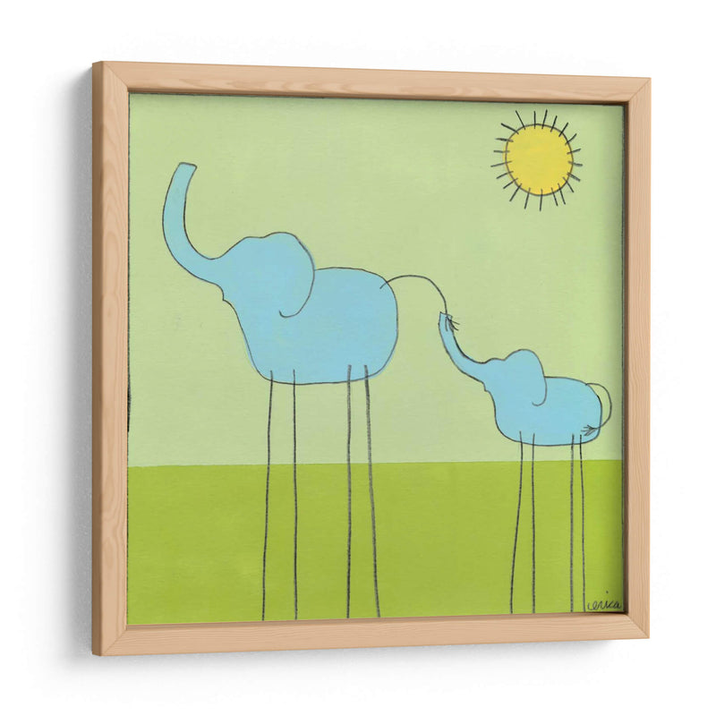 Elefante De La Pierna De Palo Ii - June Erica Vess | Cuadro decorativo de Canvas Lab