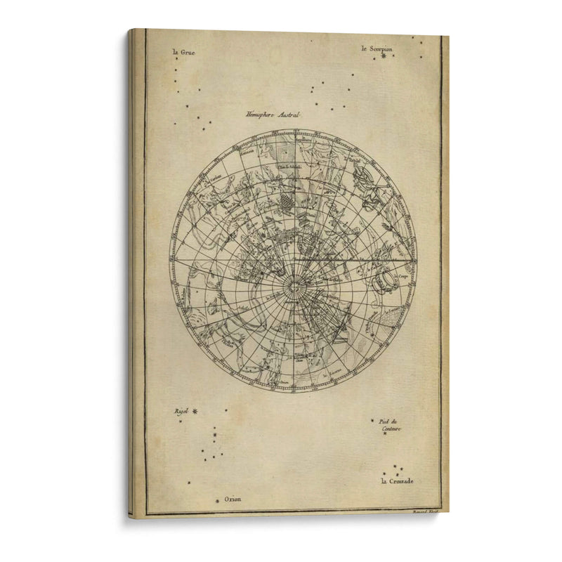 Tabla De Astronomía Antigua Ii - Denis Diderot | Cuadro decorativo de Canvas Lab