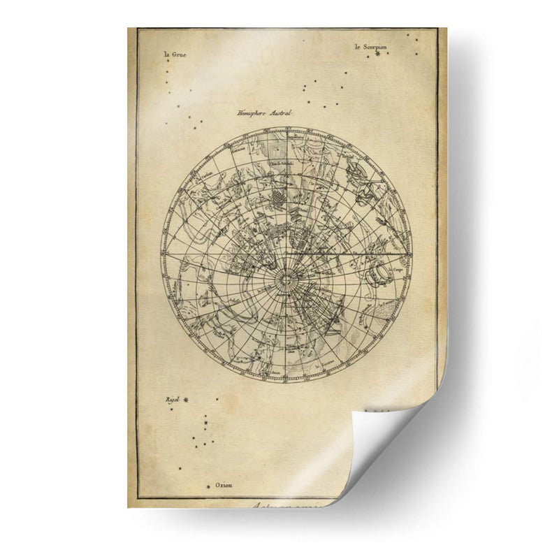 Tabla De Astronomía Antigua Ii - Denis Diderot | Cuadro decorativo de Canvas Lab