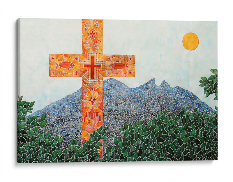 Cruz y Cerro de la Silla | Cuadro decorativo de Canvas Lab