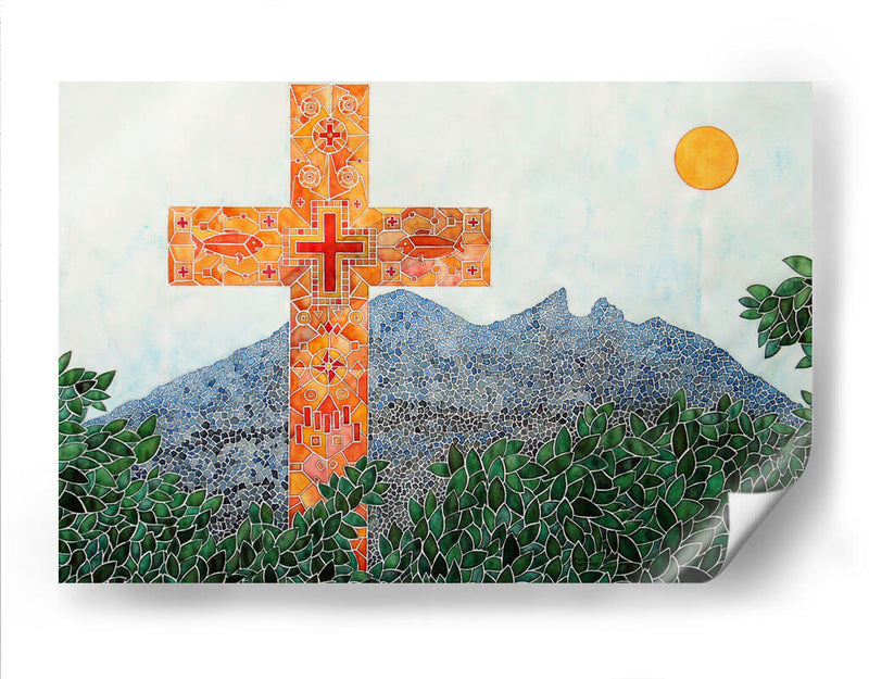 Cruz y Cerro de la Silla | Cuadro decorativo de Canvas Lab