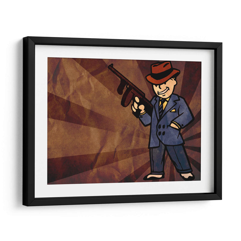 Gangster Vault Boy | Cuadro decorativo de Canvas Lab