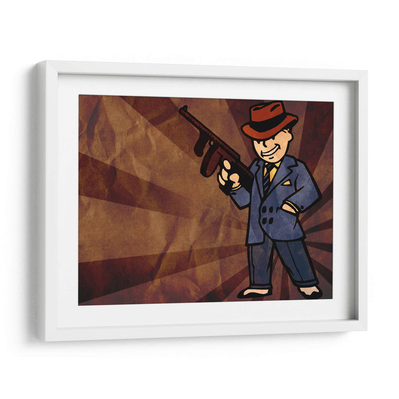 Gangster Vault Boy | Cuadro decorativo de Canvas Lab