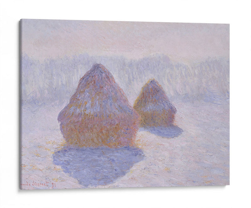 Pajares (efecto de la nieve y el sol) - Claude Monet | Cuadro decorativo de Canvas Lab