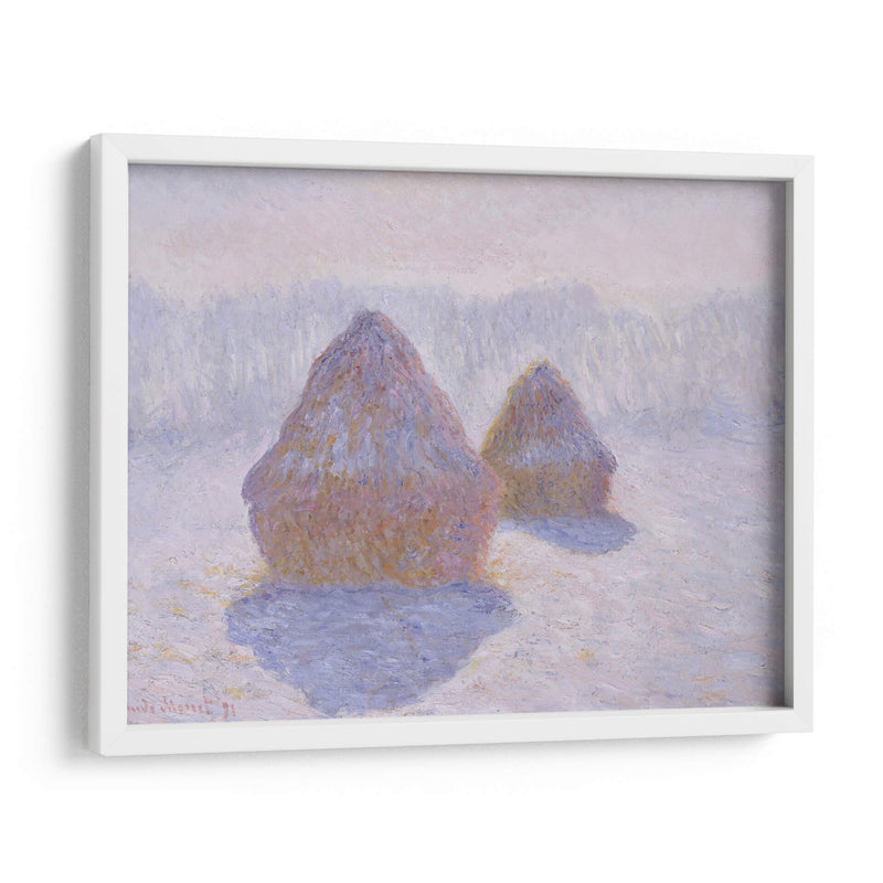 Pajares (efecto de la nieve y el sol) - Claude Monet | Cuadro decorativo de Canvas Lab