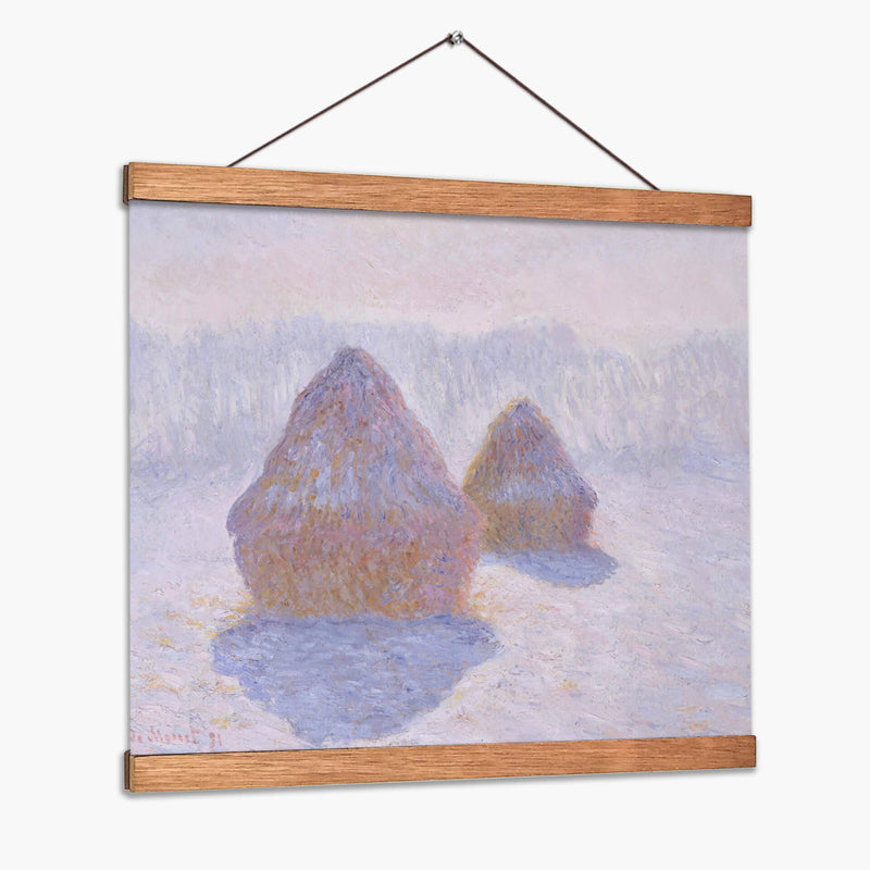 Pajares (efecto de la nieve y el sol) - Claude O. Monet | Cuadro decorativo de Canvas Lab