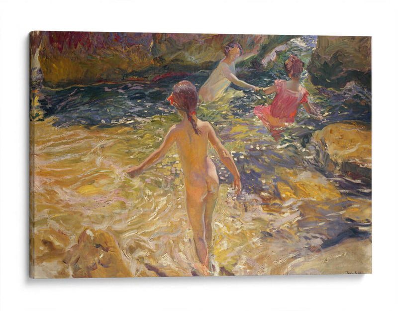 El baño - Joaquín Sorolla Bastida | Cuadro decorativo de Canvas Lab