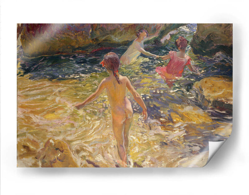 El baño - Joaquín Sorolla Bastida | Cuadro decorativo de Canvas Lab