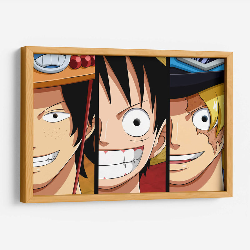 One Piece faces | Cuadro decorativo de Canvas Lab