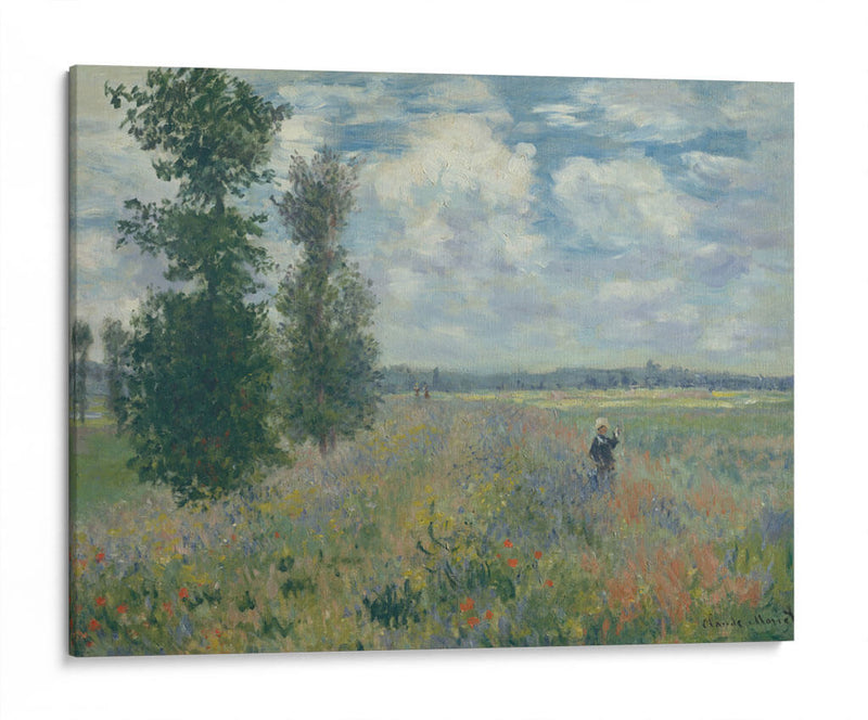 Campo de Amapolas cerca de Argenteuil - Claude Monet | Cuadro decorativo de Canvas Lab