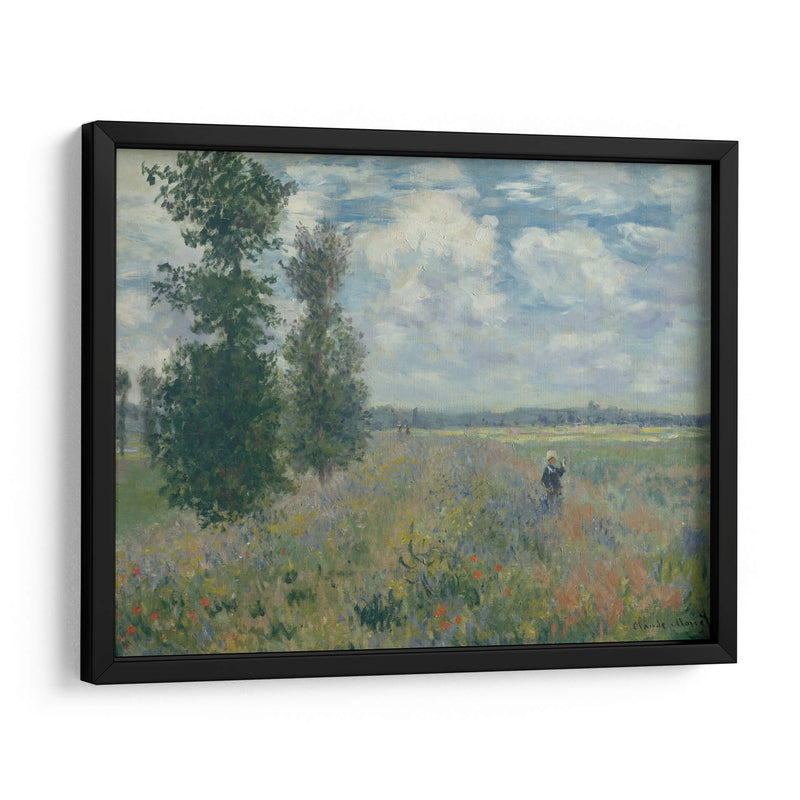Campo de Amapolas cerca de Argenteuil - Claude O. Monet | Cuadro decorativo de Canvas Lab