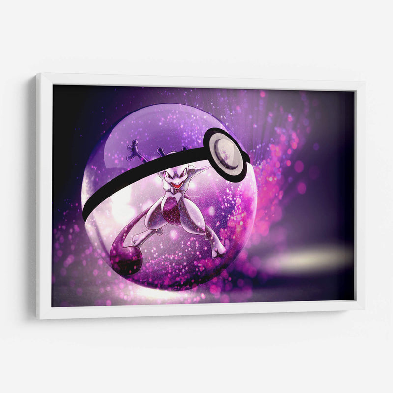Purple Mewtwo | Cuadro decorativo de Canvas Lab