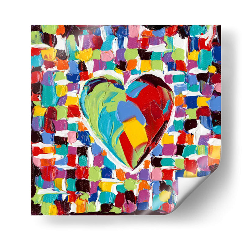 Corazón De Mosaico I - Carolee Vitaletti | Cuadro decorativo de Canvas Lab
