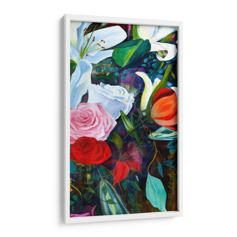 Tríptico De Flores Barroco Iii - Sandra Iafrate | Cuadro decorativo de Canvas Lab