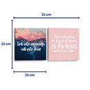 Love and Courage Quotes - Set de 2 - Cuadro decorativo | Canvas Lab