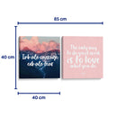 Love and Courage Quotes - Set de 2 - Cuadro decorativo | Canvas Lab