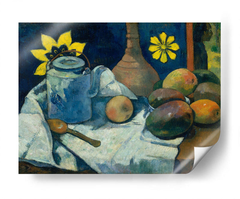 Naturaleza muerta con tetera y frutas - Paul Gauguin | Cuadro decorativo de Canvas Lab