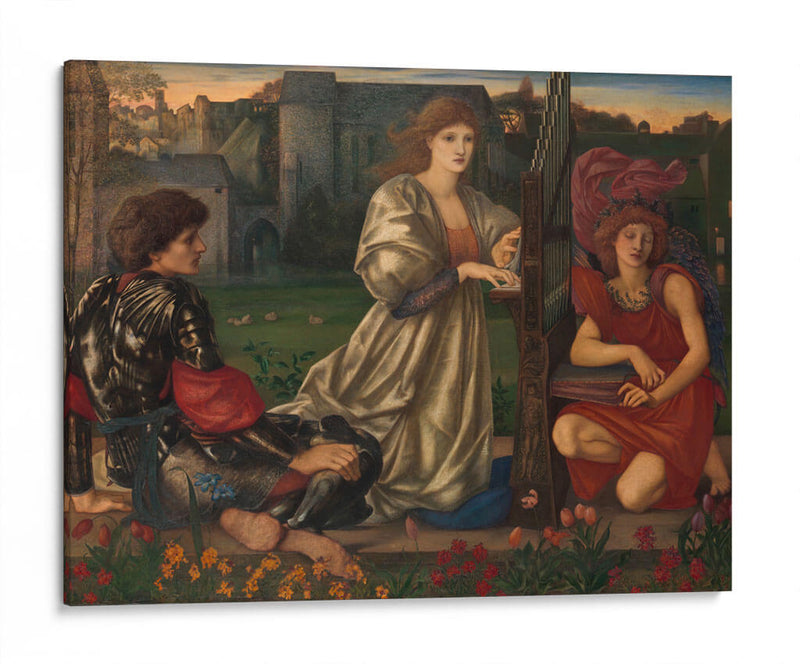 The Love Song - Sir Edward Burne-Jones | Cuadro decorativo de Canvas Lab