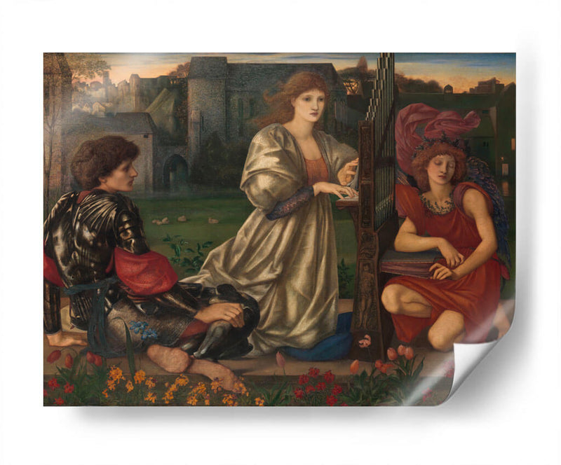 The Love Song - Sir Edward Burne-Jones | Cuadro decorativo de Canvas Lab