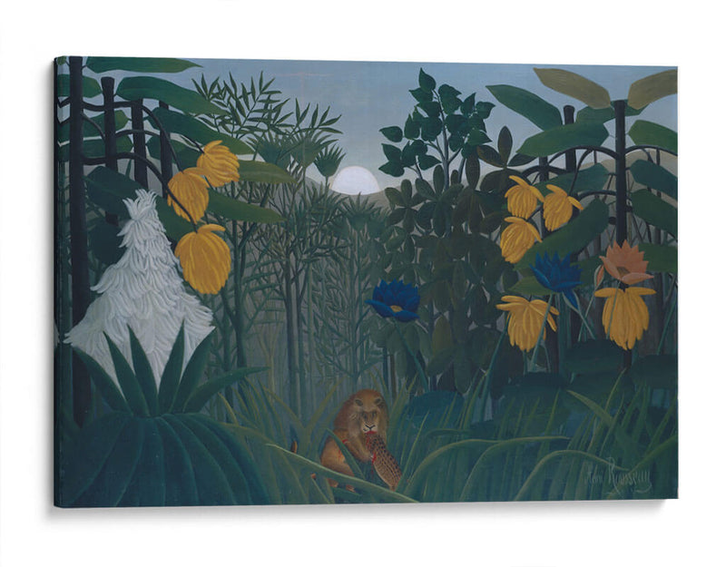 The Repast of the Lion - Henri Rousseau | Cuadro decorativo de Canvas Lab