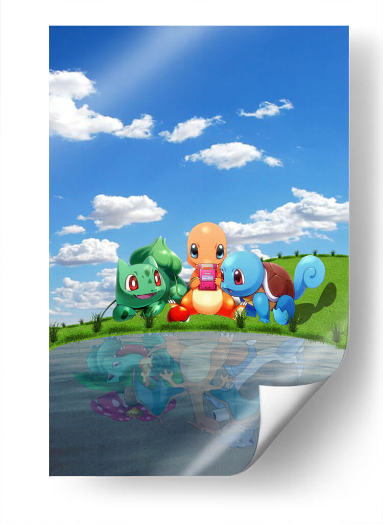 Tres Pokemones | Cuadro decorativo de Canvas Lab