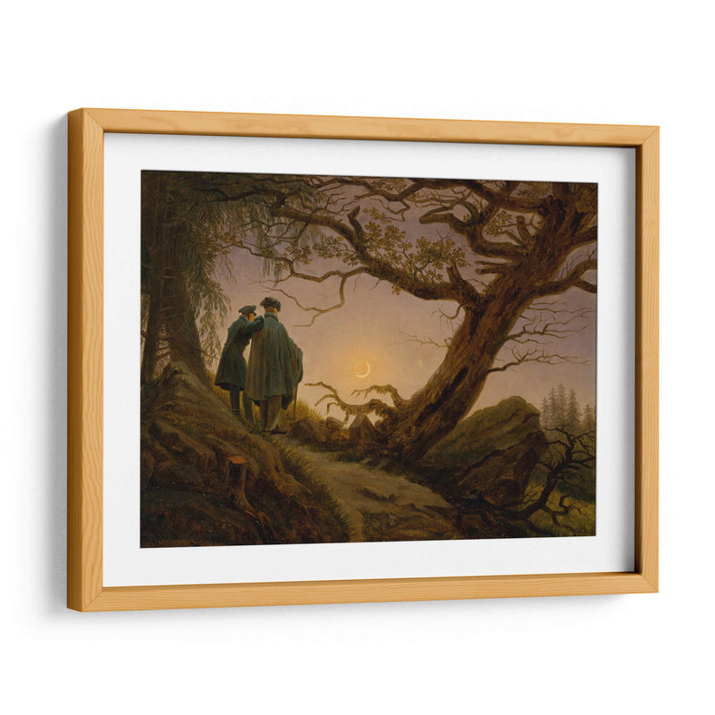 Two Men Contemplating the Moon - Caspar David Friedrich | Cuadro decorativo de Canvas Lab
