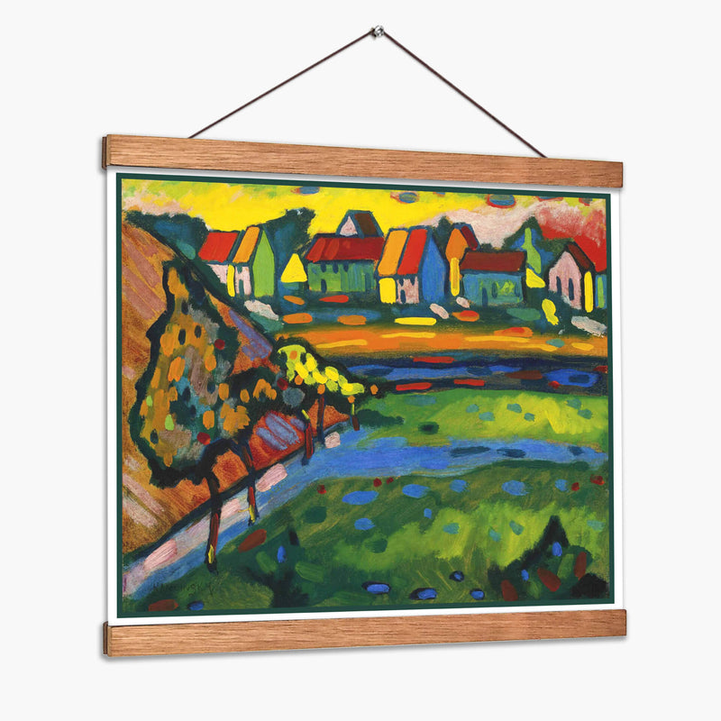 Ciudad Bavaria - Wassily Kandinsky | Cuadro decorativo de Canvas Lab