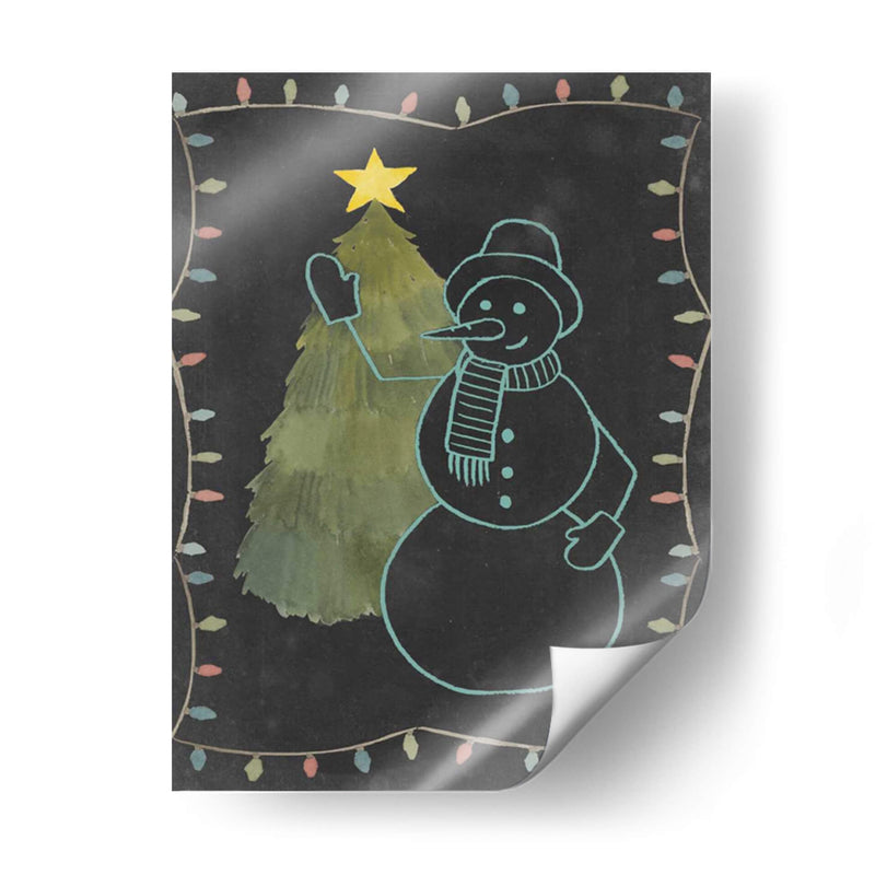 Pizarra Snowman I - Grace Popp | Cuadro decorativo de Canvas Lab