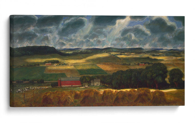Wisconsin Landscape - John Steuart Curry | Cuadro decorativo de Canvas Lab