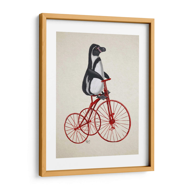 Pingüino En Bicicleta - Fab Funky | Cuadro decorativo de Canvas Lab