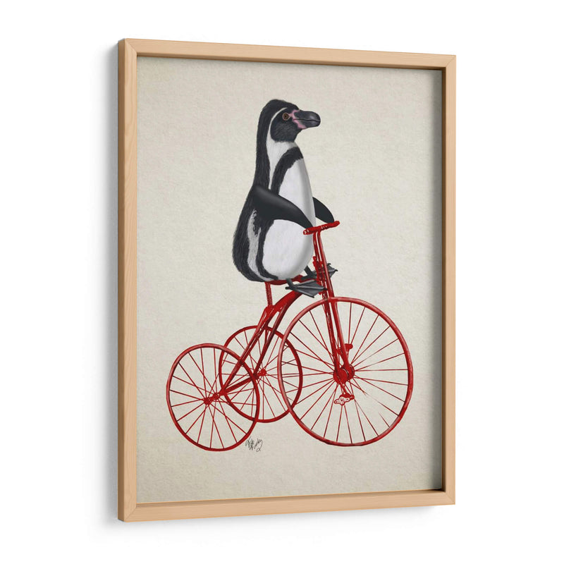 Pingüino En Bicicleta - Fab Funky | Cuadro decorativo de Canvas Lab