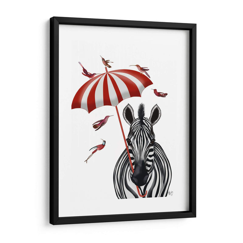 Cebra Con Paraguas 2, Adelante - Fab Funky | Cuadro decorativo de Canvas Lab