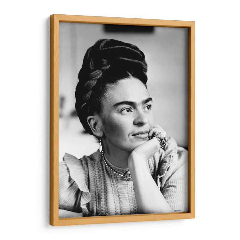 Frida en su pensar | Cuadro decorativo de Canvas Lab