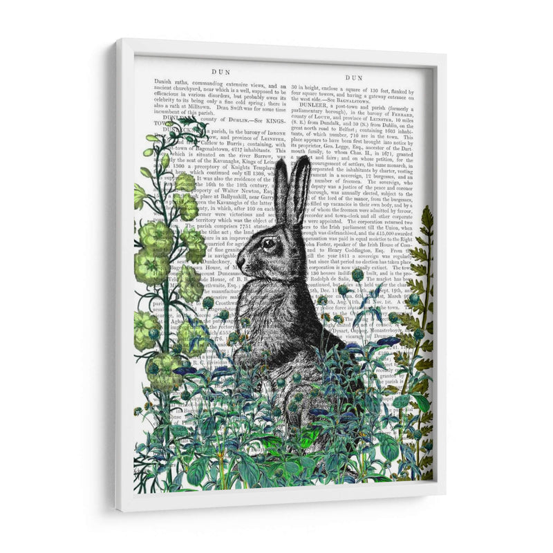 Conejo En El Jardín - Fab Funky | Cuadro decorativo de Canvas Lab
