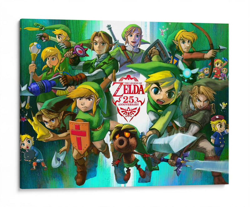 25th anniversary Legend of Zelda | Cuadro decorativo de Canvas Lab