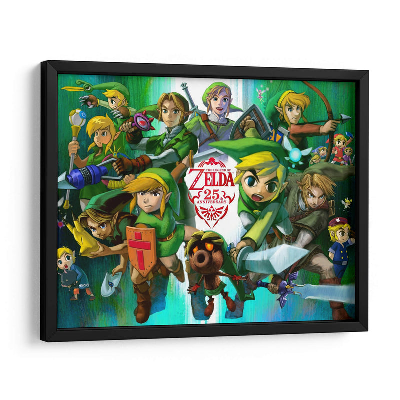 25th anniversary Legend of Zelda | Cuadro decorativo de Canvas Lab