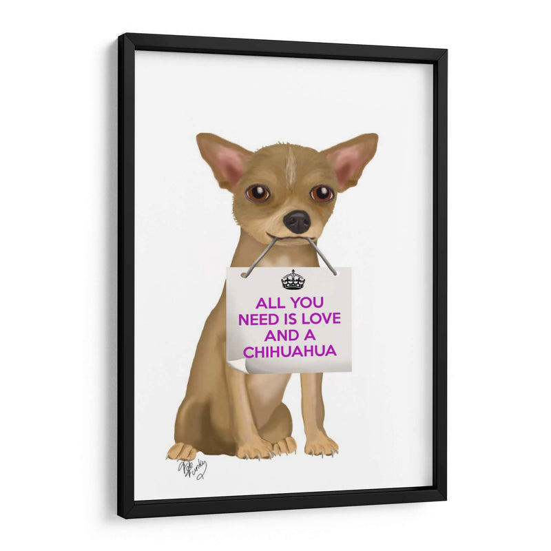 Amor Y Chihuahua - Fab Funky | Cuadro decorativo de Canvas Lab