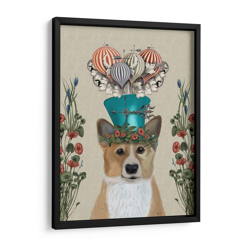 Perro De Corgi Milliners - Fab Funky | Cuadro decorativo de Canvas Lab