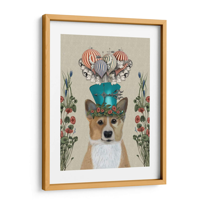 Perro De Corgi Milliners - Fab Funky | Cuadro decorativo de Canvas Lab