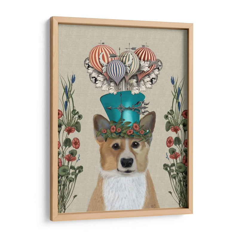 Perro De Corgi Milliners - Fab Funky | Cuadro decorativo de Canvas Lab