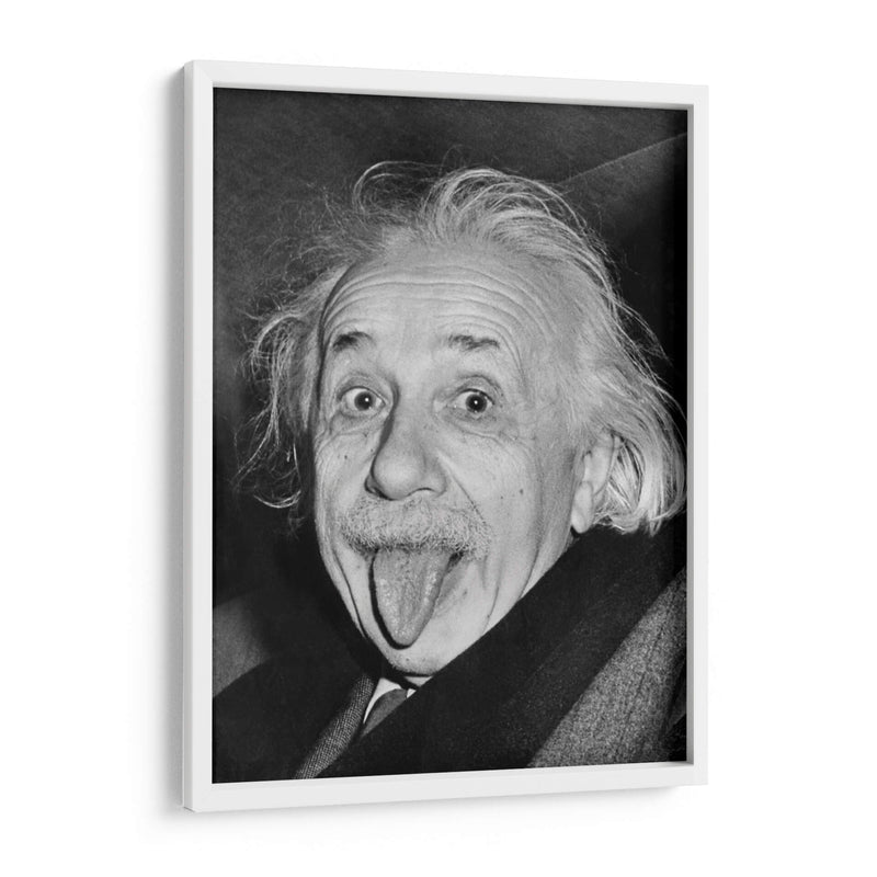 Albert Einstein sacando la lengua | Cuadro decorativo de Canvas Lab