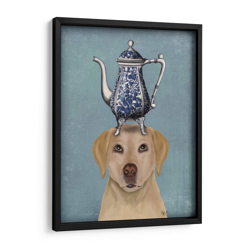 Labrador Con Tetera - Fab Funky | Cuadro decorativo de Canvas Lab