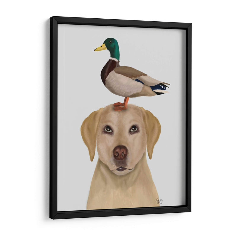 Labrador Y Pato - Fab Funky | Cuadro decorativo de Canvas Lab