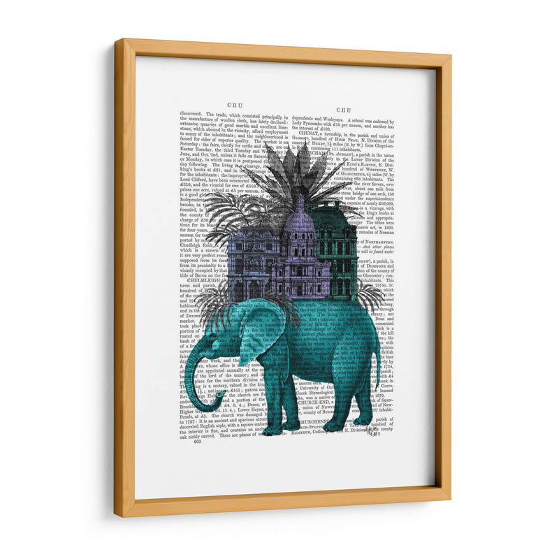 Elefante Y Ciudadela - Fab Funky | Cuadro decorativo de Canvas Lab