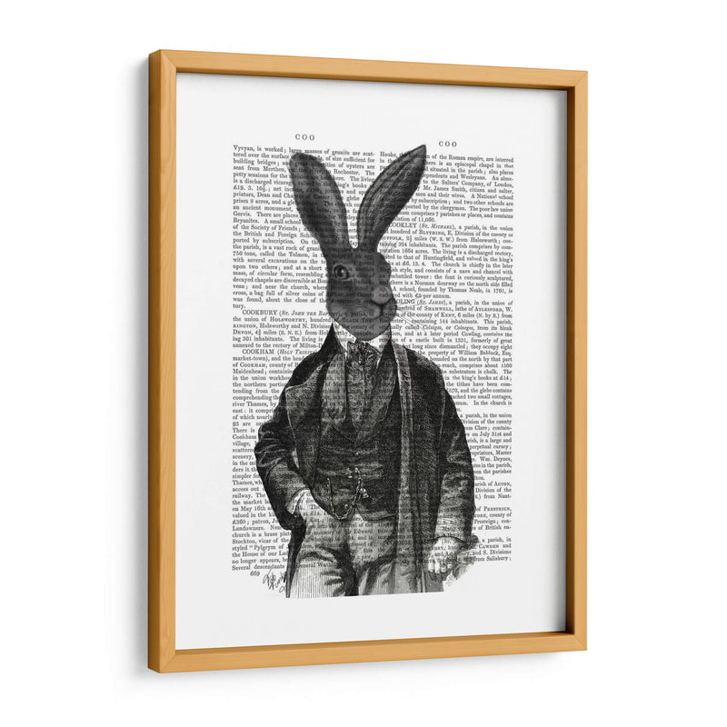 Conejo Victoriano Gent - Fab Funky | Cuadro decorativo de Canvas Lab